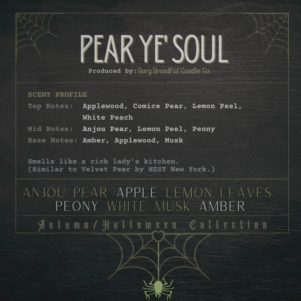 Pear Ye' Soul Sizzling Room Salt Potpourri: Anjou Pear White Musk Amber Scent